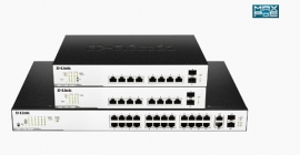 D-link 26-port Surveillance Switch With 24 Poe And 2 Combo Utp/sfp Ports (370w Poe Budget)