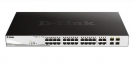 D-link Dgs-1210-28mp 28-port Gigabit Websmart Poe Switch With 24 Rj45 And 4 Sfp Ports. Poe Budget