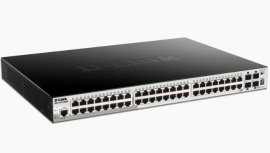 D-link (dgs-1510-52xmp) 52-port Gigabit Smartpro Stackable Poe Switch With 48 Rj45 And 4 Sfp+ 10g