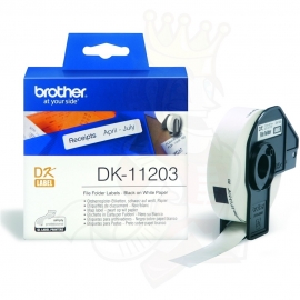 Brother Dk11203 White File Folder Labels 17 X 87mm 300 Labels