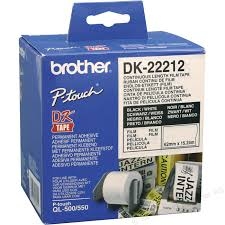 Brother Dk22212 White Continuous Film Roll 62mm X 15.24m