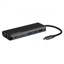 Startech Usb-c Multiport Adapter - Sd Card Reader - Power Delivery - 4k Hdmi - Gbe - 2x Usb 3.0