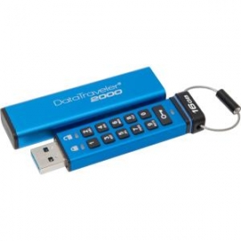 Kingston 16gb Dt2000 Usb 3.0 256bit Keypad Aes Hardware Encrypted Dt2000/16gb