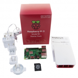 Complete Starter Kit For Raspberry Pi 3 Model B+ Official Case And Psu Included E14-2848199