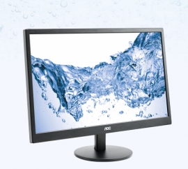 Aoc Led Monitor: 23.6" 1ms Full Hd Monitor - Hdmi/ Dvi/ Vga, Tilt, Vesa100mm, Speaker E2470swh