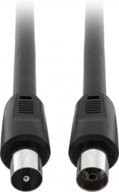 4cabling Pal To Pal Extension Lead Rg59 Quad 10m: Black El59q-10pp