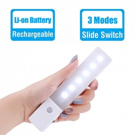 Simplecom Rechargeable Infrared Motion Sensor Wall Led Night Light Torch El608 (Warn White)