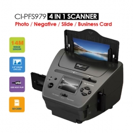Digitalk 4-in-1 Combo 14mp Photo/ Film/ Slide/ Business Card Scanner Eledigpfscanner4in1