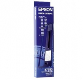 Epson S015021 7753, 3m Black Ribbon, Lq200/ 300/ 300+ii/ 400/ 450/ 500/ 570+/ 800