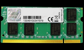 G.skill 2gb (2gb X 1) Ddr2-800 Pc2 6400 Cl 5-5-5-15 1.8 Volts Sodimm F2-6400cl5s-2gbsq