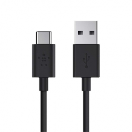 Belkin Usb-a To Usb-c Charge Cable 1.8m Black 2yr Wty F2cu032bt06-blk