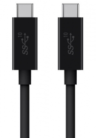 Belkin Usb-C (3.1) To Usb-C (3.1) Charge/ Sync Cable 1M 2Yr Wty F2Cu052Bt1M-Blk