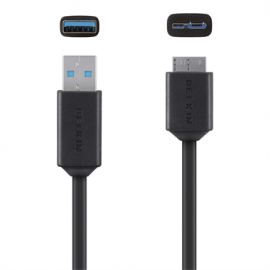Belkin Micro Usb To Usb 3.0 Cable F3u166bt03-blk