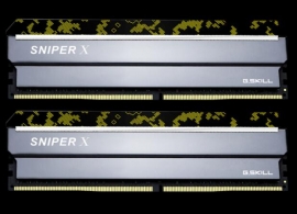 G.skill Sniperx 16g Kit (2x8g) Pc4-19200 Ddr4 2400mhz 17-17-17-39 1.2v Dimm F4-2400c17d-16gsxk