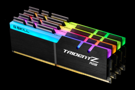 G.skill 32gb(8gbx4) Ddr4-3600 (pc4-28800) Cl16-16-16-36 1.35 Volt(trident Z Rgb) Intel Z270 Platform