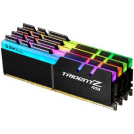G.skill 64gb(16gb X 4) Pc4-25600/ddr4 3200mhz 1.35v Unbuffered Non-ecc Trident Z Series Rbg F4-3200c15q-64gtzr