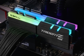 G.skill Pc4-32000 / Ddr4 4000 Mhz 16gb 2 X 8gb 18-19-19-39 1.35v Trident Z Rgb F4-4000c18d-16gtzr