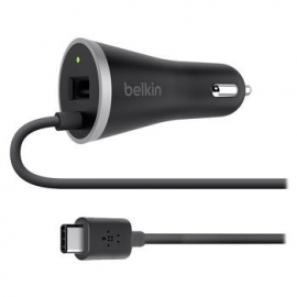 Belkin Usb-c 15w Hardwired Charger With Usb A Pass Through F7u006bt04-blk