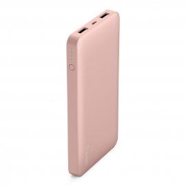 Belkin Pocket Power Bank 10000 Mah Usb A (2) Mirco Usb (1) Rose Gold F7U039Btc00