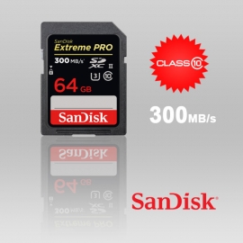 Sandisk 64gb Extreme Pro 300/260rw Uhs-ii/ U3 Sdsdxpk-064g Ffcsan64gsdxpk300