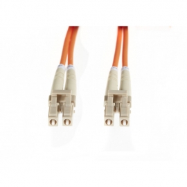 4cabling 1m Lc-lc Om1 Multimode Fibre Optic Cable: Orange Fl.om1lclc1m
