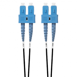 4 Cabling 0.5M Singlemode Fibre Optic Cable: Black (Fl.Os2Scsc05Mbl)
