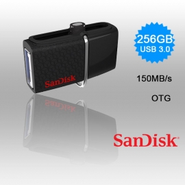 Sandisk 256gb Ultra Dual Usb Drive 3.0 Sddd2-256g Fussan256gsddd2