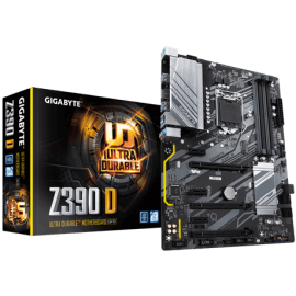 Gigabyte Intel Z390 Ultra Durable Lga1151 4Xddr4 1Xhdmi 1Xrj45 6Xpci-E Atx 1Xm.2 6Xsata 3 Years Warranty Ga-Z390 D