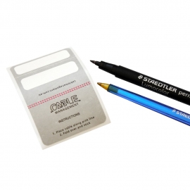 4cabling Cable Labels 100 Pack - Large: Grey 003.024.0031