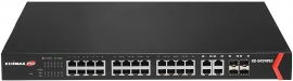 Edimax Poe Swtich: Pro 24-port Gigabit Poe+ Websmart Switch + 4 Giga Sfp (450w 30w Per Port) Long