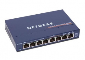Netgear Gs108 Prosafe 8 Port Gigabit Switch Desktop 10/100/1000mbps Bw 16gbps Unmanaged Gs108au