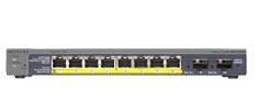 Netgear Prosafe Gs110tp 8-port Gigabit Ethernet Poe Smart Switch With 2 Gigabit Fibre Sfp Gs110tp-200ajs