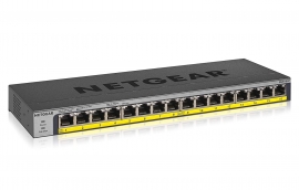 Netgear 16-port Poe/poe+ Gigabit Ethernet Unmanaged Switch With 76w Poe Budget Rack-mount Or Wall-mount