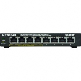Netgear Gs308p Soho 8-port Gigabit Unmanaged Switch With 4-port Poe Gs308p-100aus