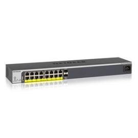 Netgear Prosafe Gs418tpp Easy-mount 16-port Poe+ Gigabit Ethernet Smart Managed Switch With 2 Sfp