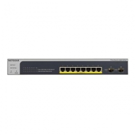 Netgear Prosafe Gs510tlp 8-port Poe+ Gigabit Ethernet Smart Managed Switch With 2 Sfp Ports 75w 
