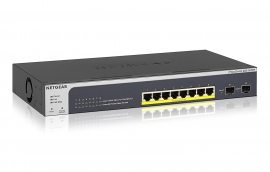 Netgear Prosafe Gs510tpp 8-port Poe+ Gigabit Ethernet Smart Managed Switch With 2 Sfp Ports 190w