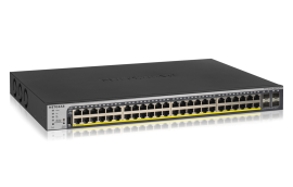 Netgear 48-Port 760W Gigabit Poe+ Ethernet Smart Managed Pro Switch With 4 Sfp Ports (Gs752Tpp)