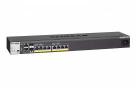 Netgear M4200-10mg-poe+ Multigigabit Managed Layer 3 Poe+ Switch (8 X 2.5g And 2 X 10g Sfp+) Gsm4210p-100ajs