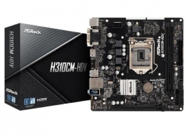 Asrock Intel H310 Chipset Micro Atx Pcie X16 Hdmi Dvi-d D-sub Usb 3.1 Intel I219v 3 Yrs Wrty H310cm-hdv