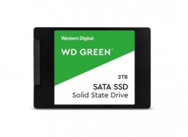 Western Digital WD Green 2TB 2.5” SATA SSD 545R/430W MB/s 80TBW 3D NAND 7mm 3 Years Warranty Wds200T2G0A