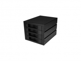 Startech 4 Bay 3.5in Sata Sas Backplane - Hot Swap Mobile Rack For 3 5.25in Bays - Hdd Rack - Sas
