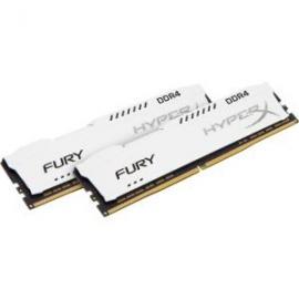 Kingston 16gb 2133mhz Ddr4 Cl14 Dimm (kit Of 2) 1rx8 Hyperx Fury White Hx421c14fw2k2/16