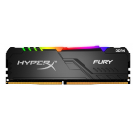 Kingston 16Gb 2666Mhz Ddr4 Cl16 Dimm (Kit Of 2) 1Rx8 Hyperx Fury Rgb Hx426C16Fb3Ak2/16