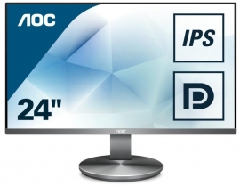 Aoc 23.8in Ah-ips Full Hd Dp Hdmi Vga 5ms Flicker Free Speakers & Vesa 100x100mm I2490vxq/75
