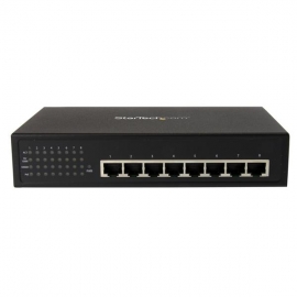 Startech 8 Port Unmanaged Industrial Gigabit Power Over Ethernet Switch802.3af/at Poe+ Switchwall Mountablepoe Network Switchgigabit Poe Switc Ies81000poe