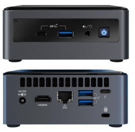 Intel NUC MINI Barebone KIT, i3-10110U, DDR4(0/2), M.2(0/1), 2.5"(0/1), WL-AX, HDMI, 3YR WTY (Bxnuc10I3Fnh4)