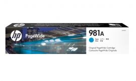 Hp 981a Cyan Original Pagewide Cartridge J3m68a