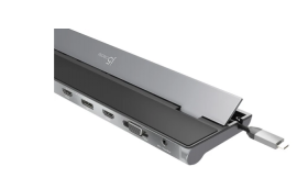 J5Create Jcd543 Usb-C Triple Display Docking Station (Usb-C To Vga/ Hdmi/ Dp Rj45 Sd Card Usb-A X 3 Usb-C X 1) Jcd543