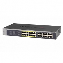 Netgear Prosafe Plus Jgs524pe 24-port Gigabit Rackmount Switch With Poe Jgs524pe-100ajs